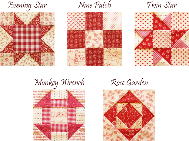 赤と白のキルト Sold Out 初心者でも簡単に縫える5つのパターンを赤と白で鮮やかに シンプルでやさしい色のパッチワークキット ベアーズ ポー